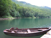 Montenegro - Crna Gora - Biogradska gora national park: boat at Biogradska Jezero - photo by J.Kaman