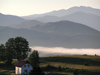 Montenegro - Crna Gora - Durmitor national park: mountains, mist and rural house - photo by J.Kaman