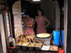 Montenegro - Crna Gora - Budva: nocturnal - pancake vendors - photo by J.Kaman