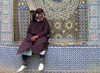 Morocco / Maroc - Meknes: man and zellij mosaic - photo by J.Kaman