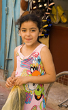 Tiznit - Morocco: local girl - photo by Sandia