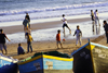 Tarhazoute - Morocco: football - Morocco's most popular sport - match on the beach - photo by Sandia