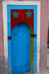 Tarhazoute - Morocco: typical blue door - photo by Sandia