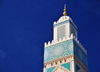 Casablanca, Morocco: Hassan II mosque - minaret and sky - photo by M.Torres
