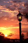 Mozambique / Moambique - Pemba: sunset and lamp post / pr do sol e candeeiro - photo by F.Rigaud