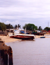 Catembe, Maputo province, Mozambique: old boats on the beach / na praia - photo by M.Torres