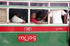 Myanmar / Burma - Yangon / Rangoon: bus window - urban public transportation (photo by J.Kaman)