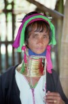 Myanmar / Burma - Nyaungshwe: giraffe woman - Padaung ethnic group, Karen People (photo by J.Kaman)