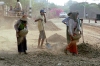 Myanmar / Burma - Bagan / Bagan: building roads by hand - construction industry - day labourers - slave work (photo by J.Kaman)