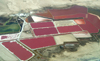 Namibia: Aerial view of Desalination Plant - Desalinization - Swakopmund - Namwater - Erongo region - photo by B.Cain