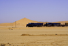 Erongo region, Namibia: railway through the desert - on the way to Swakopmund - Trans-Namib Railway from Windhoek to Walvis Bay - photo by Sandia