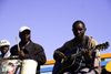 Swakopmund, Erongo region, Namibia: local musicians - seafront - photo by Sandia