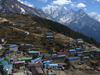 Nepal - Namche Bazar / Nemche Bazaar - Khumbu region: from above - Everest Base Camp Trek - photo by M.Samper