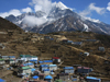 Nepal - Namche Baazar: town and mountain - Everest Base Camp Trek - photo by M.Samper