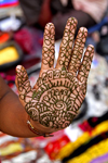 Kathmandu, Nepal: woman's hand with henna pattern - photo by J.Pemberton