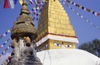 Kathmandu valley, Nepal: Swayambhunath temple - votive stupa - photo by W.Allgwer