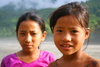 Narayani Zone, Nepal: two girls near the Trisuli River - photo by M.Wright