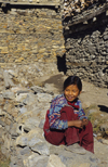 Annapurna area, Nepal: teenage girl - photo by W.Allgwer