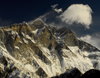 Khumbu region, Solukhumbu district, Sagarmatha zone, Nepal: south face of Lhotse range - the fourth highest mountain on Earth - main summit at 8,516 m - photo by E.Petitalot