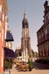 Netherlands - Delft  (Zuid-Holland): view to de Markt - Nieuwe kerk (photo by M.Bergsma)