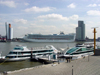 Netherlands - Rotterdam / RTM (Zuid-Holland): cruise ship at World Port Center (photo by P.Willis)