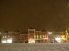 NL - Delft: De Markt - snowy night - swowing (photo by M.Bergsma)