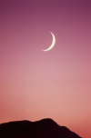 New Zealand - South island: West Coast - crescent moon - photo by Air West Coast