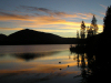 New Zealand - South island - Lake Haupiri: sunset - photo by Air West Coast