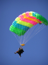 New Zealand - South island: West Coast - Tandem Parachute Jump - parachuting - Glacier Skydive - photo by Air West Coast