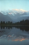 New Zealand - South Island: Mount Cook from lake Matheson - 3764m the highest mountain in New Zealand (photo by Elior Ben-Haiem)