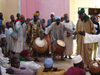 Nigeria - Hadejia (also Hadeja, previously Biram): traditional musicians - African instruments - Hausa people -  Jigawa State, one of the seven true Hausa states - Hausa Bakwai - photo by Anna Obem