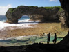 Niue: Talava Arch - the largest of two natural rock arches created by the Pacific Ocean erosion, noted by Captain Cook in the late 1700s - Northwest part of the island - photo by R.Eime