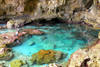 Niue: Avaiki Cave, in the west coast, north of the capital Alofi, is a favourite swimming and snorkelling spot - photo by R.Eime