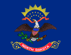 North Dakota flag - United States of America / Estados Unidos / Etats Unis / EE.UU / EUA / USA