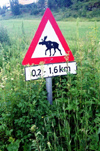 Norway / Norge - Nordland region: beware of moose - road sign (photo by Juraj Kaman)