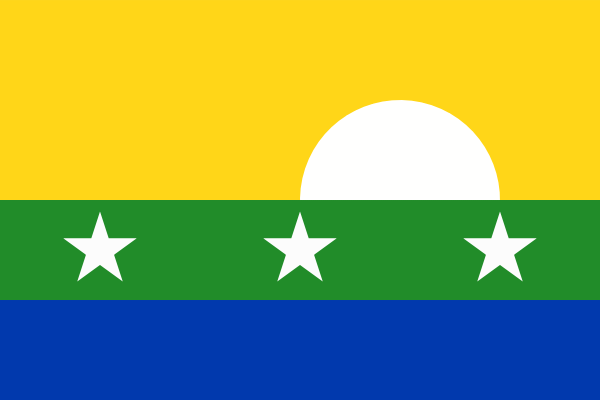 flag of Nueva Esparta state - Republica Bolivariana de Venezuela / Venecuela / Wenezuela - flag
