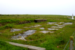 Scotland - Orkney - Lamb Holm island - foundations - all that remains of the barracks where the Italian POWs were housed.Camp 60 - photo by Carlton McEachern