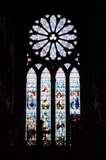 Orkeny island - Kirkwall- St Magnus Cathedral - stained glass - photo by Carlton McEachern