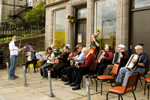 Orkney island - Stromness- the community orchestra plays for the tourists - photo by Carlton McEachern