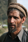 Sachan Kalan, Siran Valley - North-West Frontier Province / Pakhtunkhwa / Sarhad, Pakistan: middle aged man with Pashtun hat - photo by R.Zafar