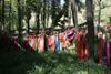 Pakistan - Bogar Mang, Siran Valley, NWFP: clothes outside Ghazi Baba's shrine - photo by R.Zafar