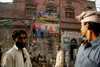 Lahore, Punjab, Pakistan: Bhuto poster - Pakistani politics - people in the streets - photo by G.Koelman