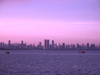 Panama City: sailboat with the Panama City skyline as background - photo by H.Olarte