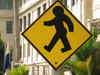 Panama City: Pedestrian Crossing Sign, Panama style - photo by H.Olarte