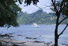 beach and yacht - Isla Grande, Coln, Panama, Central America - photo by H.Olarte