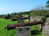 Panama - Spanish cannons at San Lorenzo del Chagres Castle. Coln - photo by H.Olarte