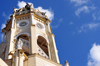 Panama City / Ciudad de Panama: Casco Viejo - bell tower of St Francis church - Plaza Bolivar - Iglesia de San Francisco de Asis - photo by M.Torres