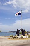 Panama City / Ciudad de Panama: 'Pilares de la Patria' - monument to the 'pillars of the Fatherland' - sculptor Ricaurte Martnez - Calzada de Amador - Amador Causeway - photo by H.Olarte