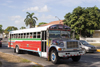 Panama City / Ciudad de Panama: Diablo Rojo bus - red devil - Balboa - photo by H.Olarte