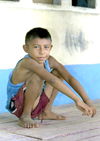 Panama - comarca Kuna Yala - San Blas Islands: schoolboy - photo by A.Walkinshaw